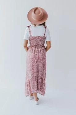 Hayden Los Angeles THE MCCOY SMOCKED MIDI DRESS IN MAUVE 5 Hayden Los Angeles THE MCCOY SMOCKED MIDI DRESS IN MAUVE