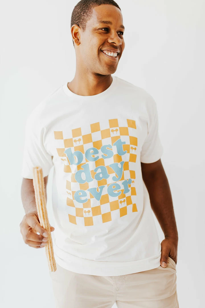 THE BEST DAY EVER ADULT TEE BY HAPPY THREADS X PINK DESERT NEW ARRIVALS 4 THE BEST DAY EVER ADULT TEE BY HAPPY THREADS X PINK DESERT NEW ARRIVALS