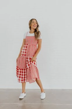 Paper Moon THE YOU LOOK LIKE THE FOURTH OF JULY MAXI DRESS IN RED DRESSES