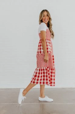 Paper Moon THE YOU LOOK LIKE THE FOURTH OF JULY MAXI DRESS IN RED DRESSES