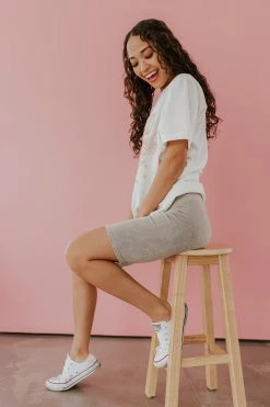 Livana BOTTOMS THE MASON BIKER SHORT IN SAGE