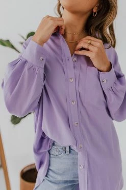 Davi&Dani THE LET IT BE BUTTON UP SHIRT IN LAVENDER 10 Davi&Dani THE LET IT BE BUTTON UP SHIRT IN LAVENDER