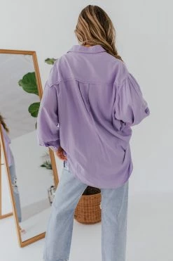Davi&Dani THE LET IT BE BUTTON UP SHIRT IN LAVENDER 11 Davi&Dani THE LET IT BE BUTTON UP SHIRT IN LAVENDER