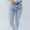 Vervet By Flying Monkey THE VERVET 90'S HIGH RISE SKINNY JEANS IN LIGHT WASH
