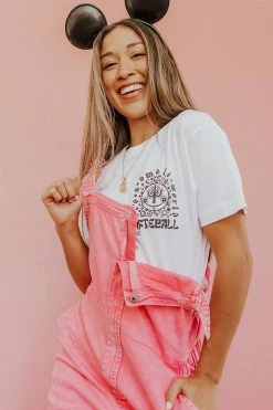 THE SMALL WORLD IN BLACK ADULT TEE BY HAPPY THREADS X PINK DESERT