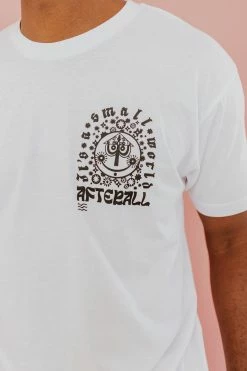 THE SMALL WORLD IN BLACK ADULT TEE BY HAPPY THREADS X PINK DESERT