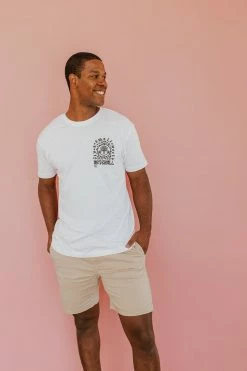 THE SMALL WORLD IN BLACK ADULT TEE BY HAPPY THREADS X PINK DESERT