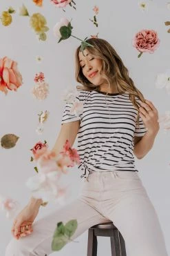 Vervet By Flying Monkey BOTTOMS THE VERVET ULTRA HIGH RISE JEANS IN CREAM