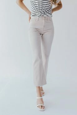 Vervet By Flying Monkey BOTTOMS THE VERVET ULTRA HIGH RISE JEANS IN CREAM