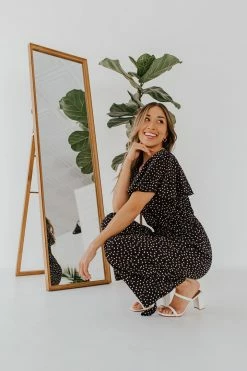 Lily Clothing THE DOLLY POLKA DOT JUMPSUIT IN BLACK 8 Lily Clothing THE DOLLY POLKA DOT JUMPSUIT IN BLACK