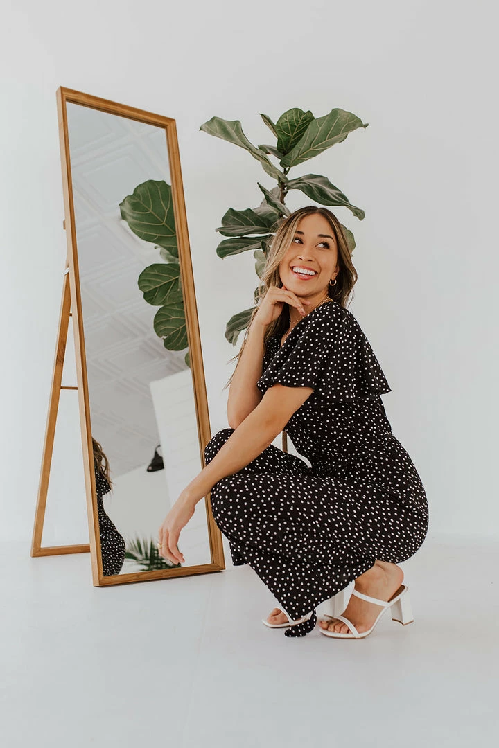 Lily Clothing THE DOLLY POLKA DOT JUMPSUIT IN BLACK 3 Lily Clothing THE DOLLY POLKA DOT JUMPSUIT IN BLACK