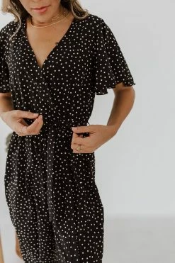 Lily Clothing THE DOLLY POLKA DOT JUMPSUIT IN BLACK 9 Lily Clothing THE DOLLY POLKA DOT JUMPSUIT IN BLACK