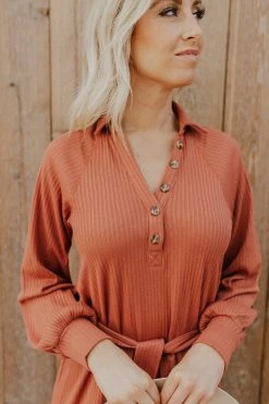 In Loom DRESSES THE FELICITY MIDI DRESS IN CLAY