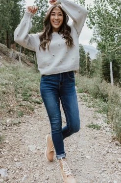 Denim Lounge BOTTOMS THE ROSE BASIC SKINNY JEAN IN DARK DENIM