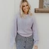 Hyfve TOPS THE HOME SWEET SWEATER IN LILAC