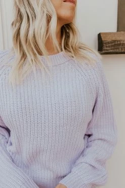 Hyfve TOPS THE HOME SWEET SWEATER IN LILAC