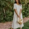 Polagram/Baevely DRESSES THE MADISON MIDI DRESS IN NATURAL