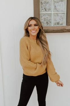 Hyfve TOPS THE HOME SWEET SWEATER IN MUSTARD