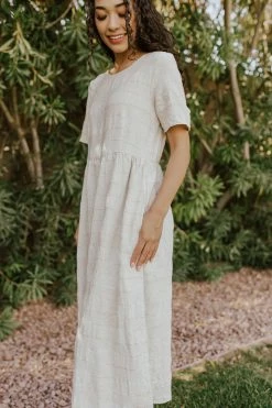 Polagram/Baevely DRESSES THE MADISON MIDI DRESS IN NATURAL