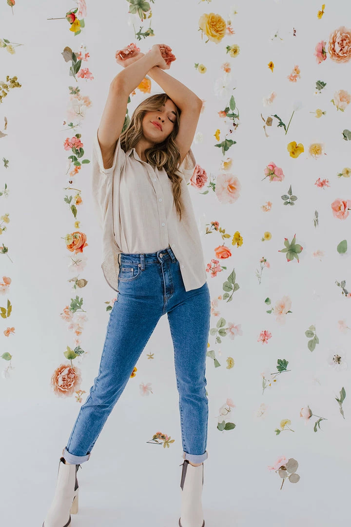 Wishlist TOPS THE OLIVER BUTTON DOWN TOP IN OATMEAL 3 Wishlist TOPS THE OLIVER BUTTON DOWN TOP IN OATMEAL