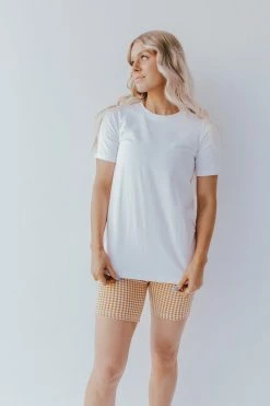 AAAAA Fashion TOPS THE WYATT BASIC TOP IN WHITE