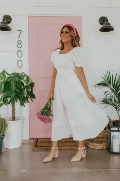 Hayden Los Angeles DRESSES THE HAPPILY EVER AFTER MAXI DRESS IN OFF WHITE
