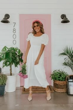 Hayden Los Angeles DRESSES THE HAPPILY EVER AFTER MAXI DRESS IN OFF WHITE