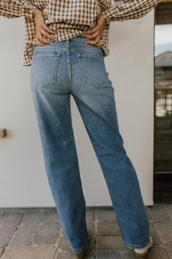 Sneak Peek BOTTOMS THE MERCY HIGH RISE JEANS IN MEDIUM WASH