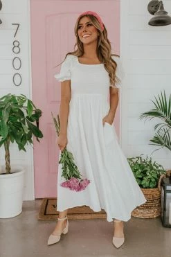 Hayden Los Angeles DRESSES THE HAPPILY EVER AFTER MAXI DRESS IN OFF WHITE