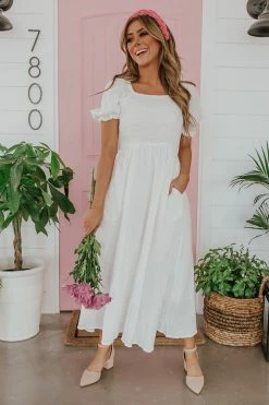 Hayden Los Angeles DRESSES THE HAPPILY EVER AFTER MAXI DRESS IN OFF WHITE
