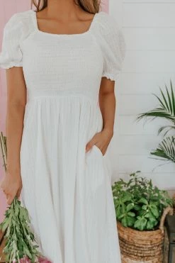 Hayden Los Angeles DRESSES THE HAPPILY EVER AFTER MAXI DRESS IN OFF WHITE