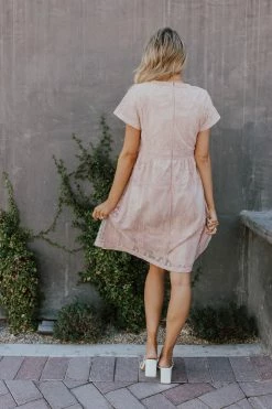 Mikarose THE BRENNA LACE DRESS IN ROSE DRESSES