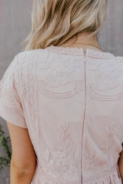 Mikarose THE BRENNA LACE DRESS IN ROSE DRESSES