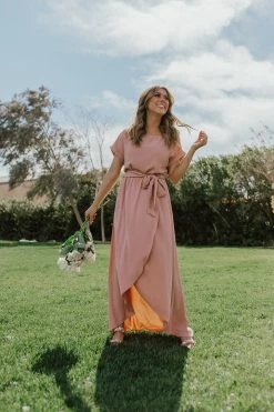 First Love DRESSES THE MORGAN MAXI DRESS IN MAUVE