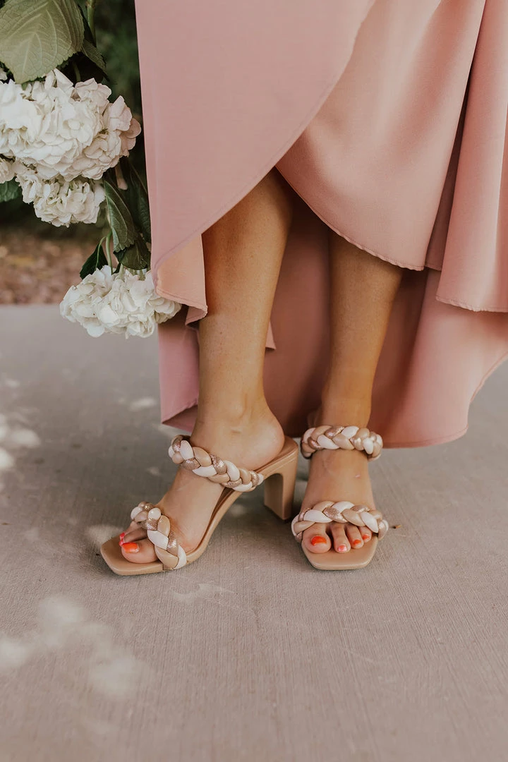 Soda THE NINA BRAIDED HEEL IN NUDE SHOES 2 Soda THE NINA BRAIDED HEEL IN NUDE SHOES