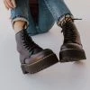 SHOES THE BETTYY BLACK COMBAT BOOTS BY STEVE MADDEN