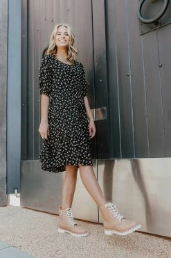 Shoe App THE AURORA LACE UP BOOT IN NUDE SHOES