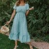 Solution Clothing DRESSES THE TIANA MIDI DRESS IN TEAL