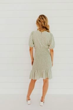 Calista NEW ARRIVALS THE ARIEL SMOCKED MIDI DRESS IN MINT FLORAL 9 Calista NEW ARRIVALS THE ARIEL SMOCKED MIDI DRESS IN MINT FLORAL