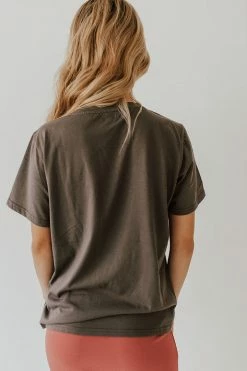 12pm By Mon Ami THE HOTEL CALIFORNIA GRAPHIC TEE IN SLATE NEW ARRIVALS