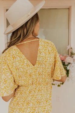 In-Loom THE MAGGIE WRAP DRESS IN MARIGOLD NEW ARRIVALS