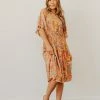Kentce THE GOLDIE FLORAL MIDI DRESS IN MULTI NEW ARRIVALS