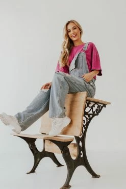 Hyfve Inc THE OVERSIZED BASIC TEE IN JAM