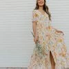 Offline Inc THE OPHELIA MAXI DRESS IN ORANGE FLORAL