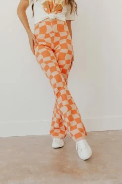 Bailey Rose NEW ARRIVALS THE SHE'S PERFECT KNITTED PANTS IN PEACH 6 Bailey Rose NEW ARRIVALS THE SHE'S PERFECT KNITTED PANTS IN PEACH