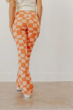 Bailey Rose NEW ARRIVALS THE SHE'S PERFECT KNITTED PANTS IN PEACH 7 Bailey Rose NEW ARRIVALS THE SHE'S PERFECT KNITTED PANTS IN PEACH