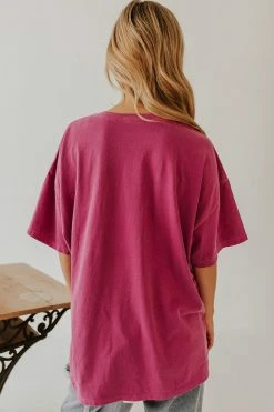 Hyfve Inc THE OVERSIZED BASIC TEE IN JAM