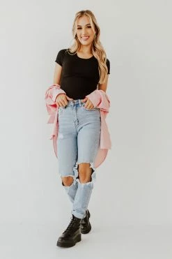 Active Basic NEW ARRIVALS THE BRYNLEE BASIC CROP TOP IN BLACK