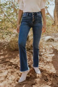 KanCan THE BRANSON HIGH RISE BOOTCUT JEANS IN MEDIUM WASH BOTTOMS