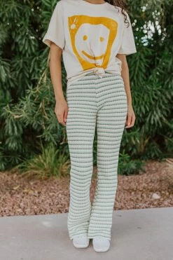 Hyfve BOTTOMS THE ANDI KNITTED PANTS IN AVOCADO